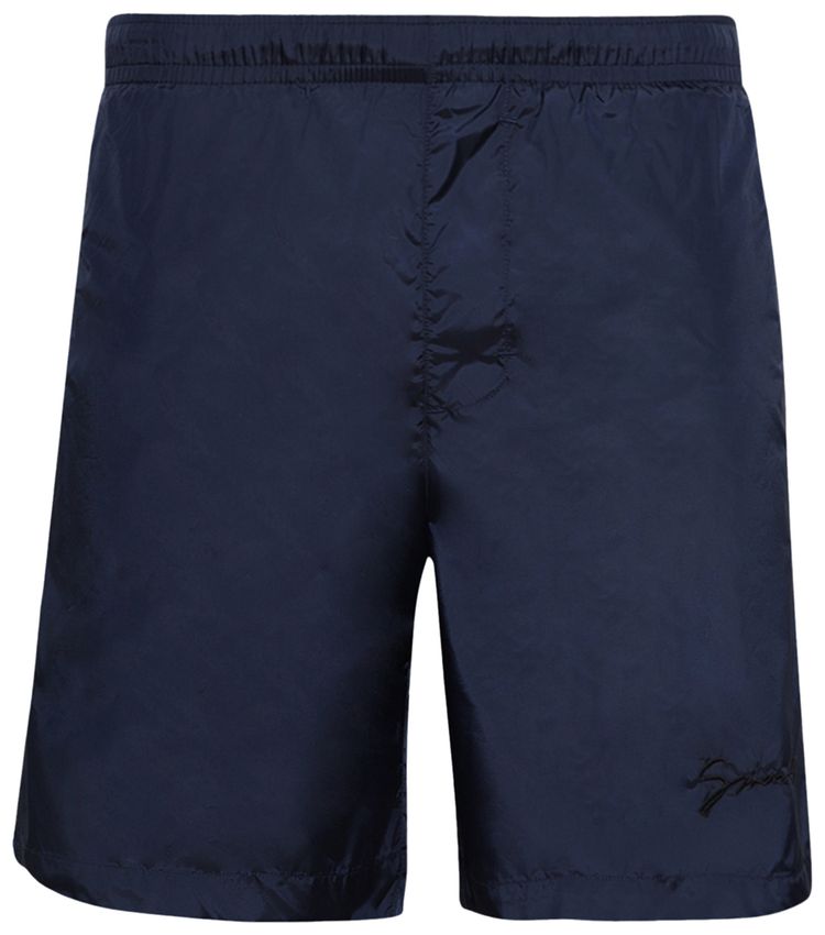 Givenchy Logo Embroidery Swimshorts Dark Blue