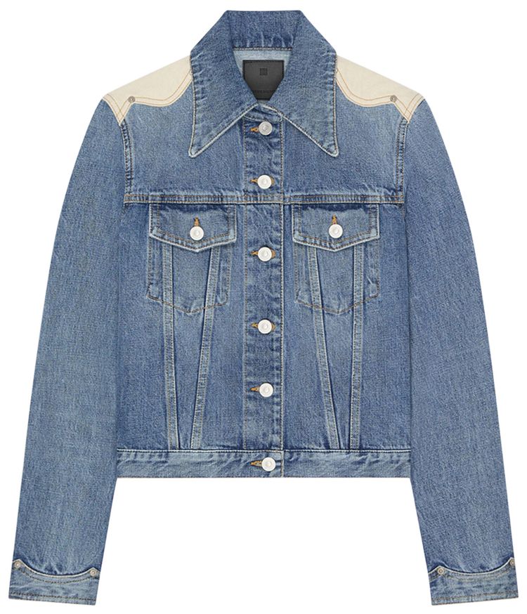 Givenchy Yoke Denim Jacket Denim Blue
