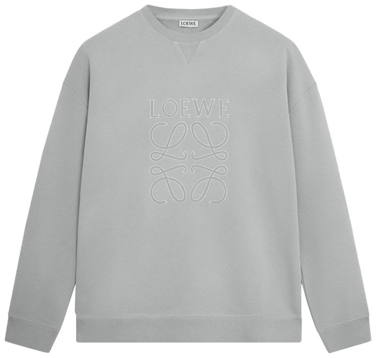 Loewe Relaxed Fit Sweatshirt Light Grey