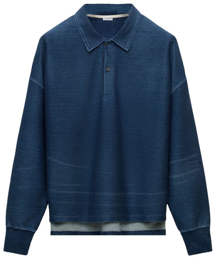 Loewe Polo Sweatshirt Indigo Blue