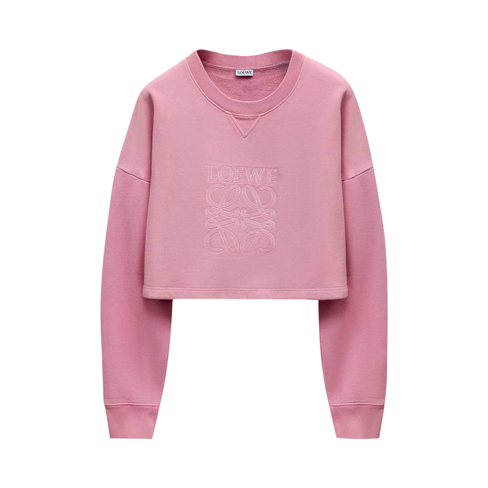 Buy Loewe Cropped Sweatshirt 'Pink' - S359Y24X47 7140 | GOAT