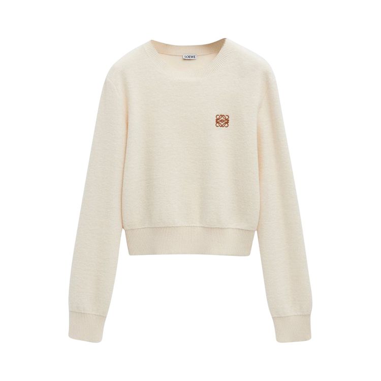 Loewe Anagram Sweater Ecru