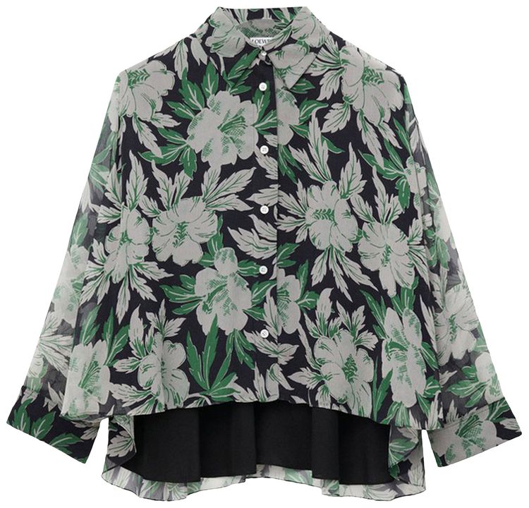 Loewe Printed Silk Shirt Multicolor