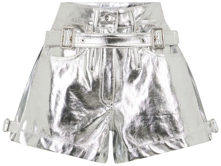 Rabanne Mini Shorts Silver