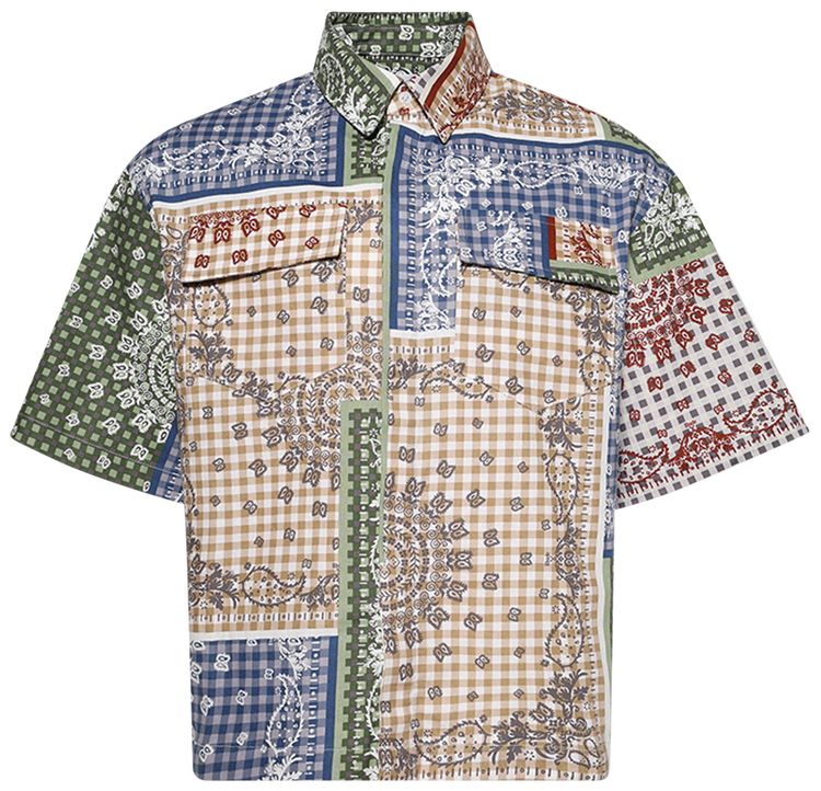 Rhude Bandana Boxy Work Shirt Multicolor