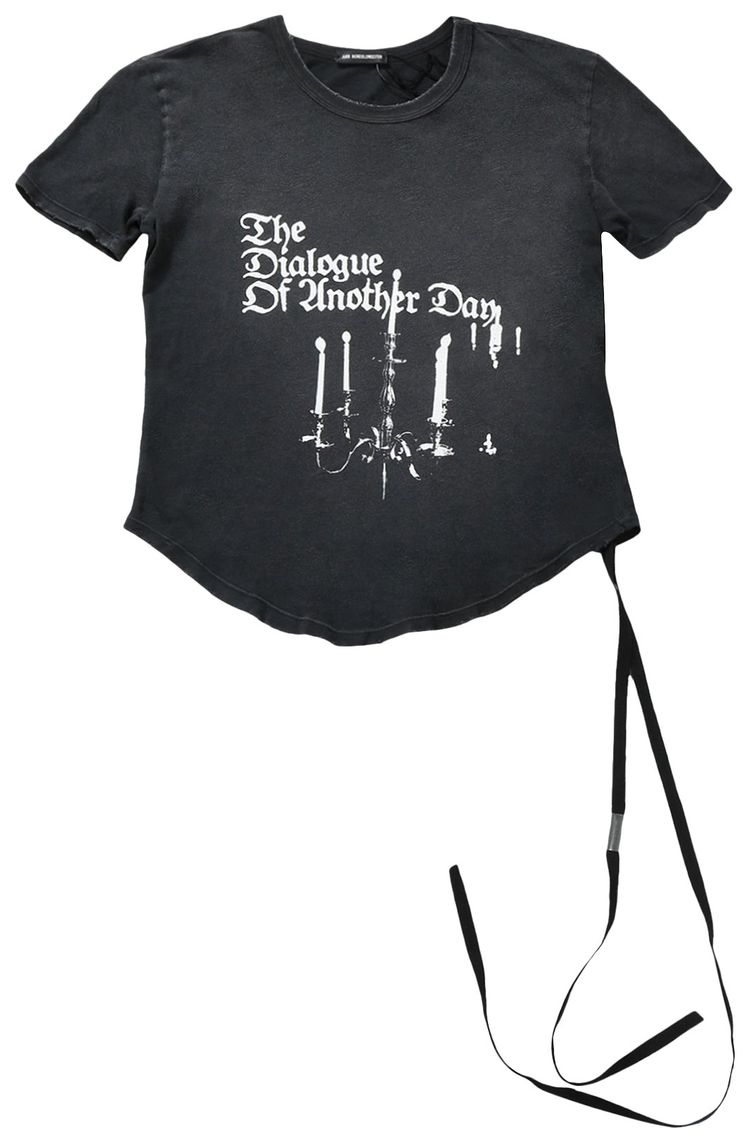 Ann Demeulemeester Floor Micro T Shirt Faded Black