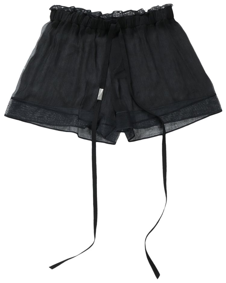 Ann Demeulemeester Gilla Boxer With Lace Borders Black
