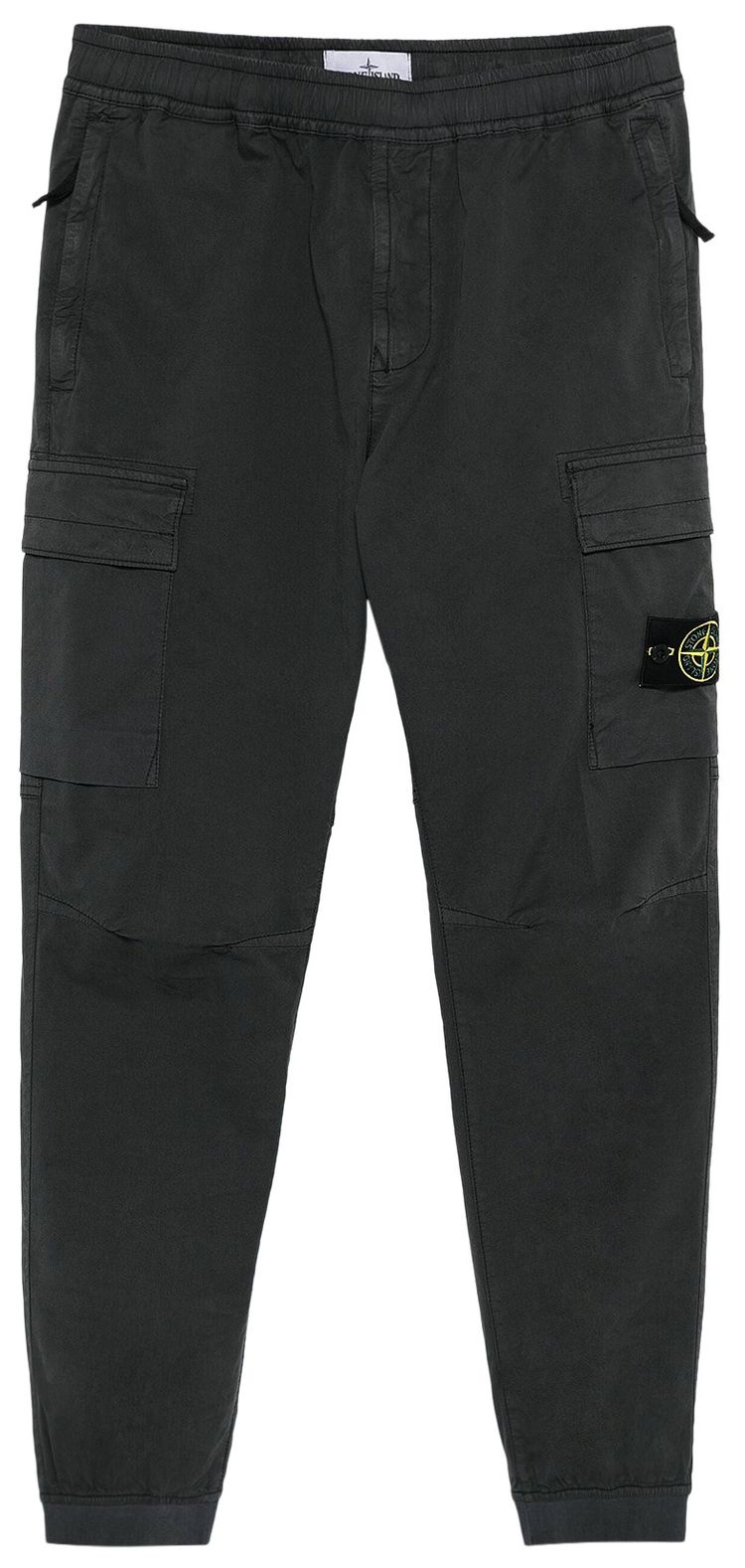 Stone Island Logo Cargo Pants Charcoal