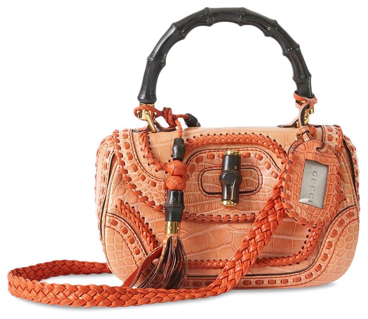 Gucci Bamboo Handle Bag Orange