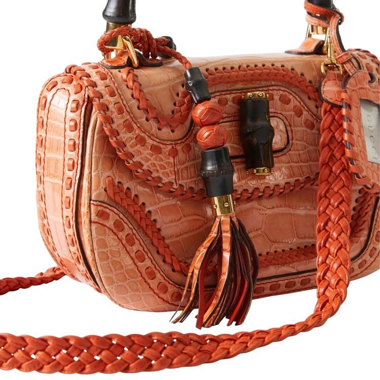 Gucci Bamboo Handle Bag Orange