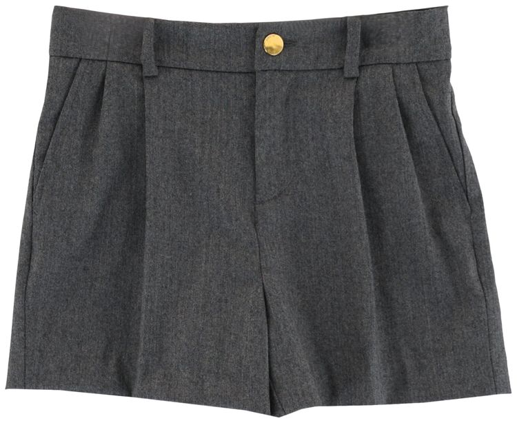 Gucci Kids Bermuda Wool Shorts Grey