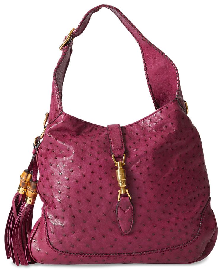 Gucci Jackie Ostrich Bag Violet