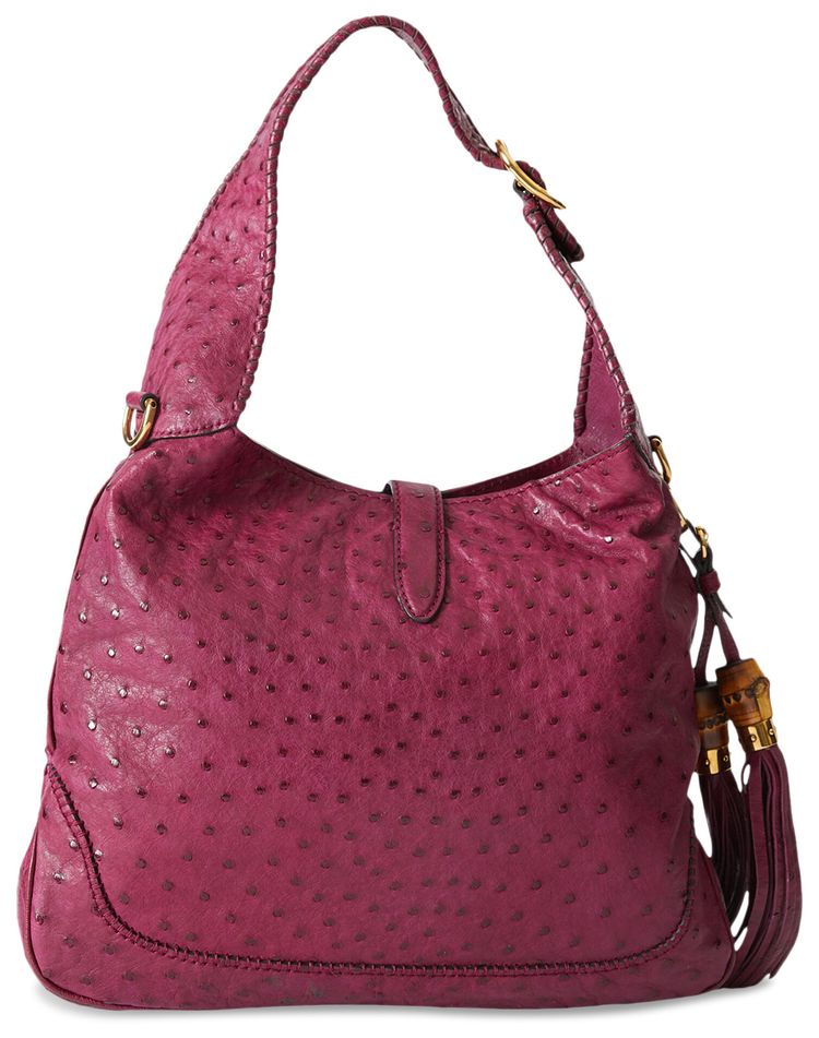 Gucci Jackie Ostrich Bag Violet
