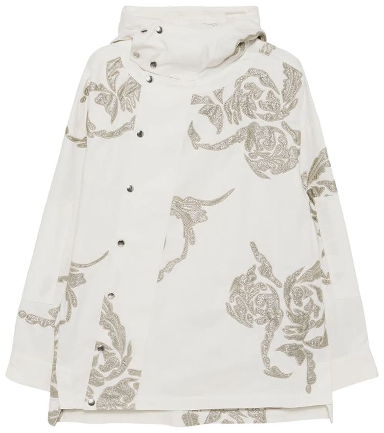 Dries Van Noten Embroidered Patches Jacket Off White