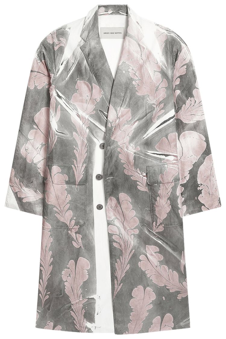 Dries Van Noten Hand Printed Coat Dessin D