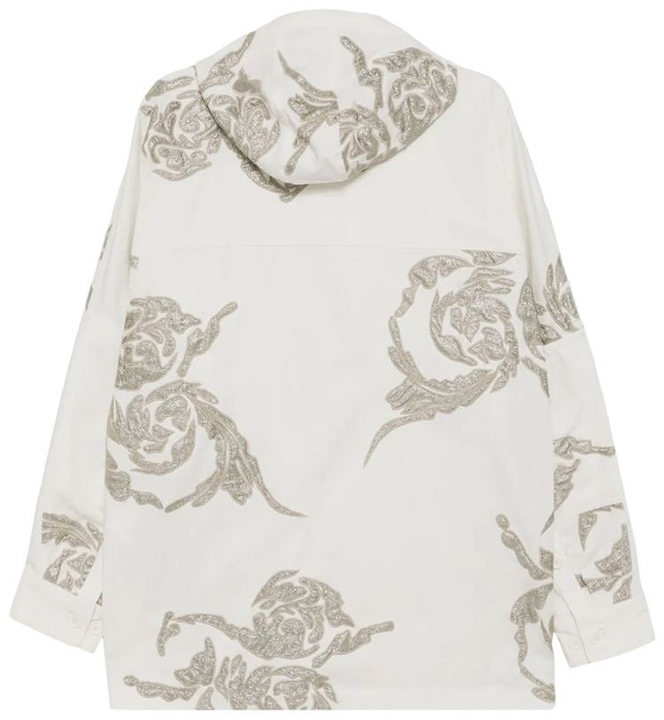 Dries Van Noten Embroidered Patches Jacket Off White