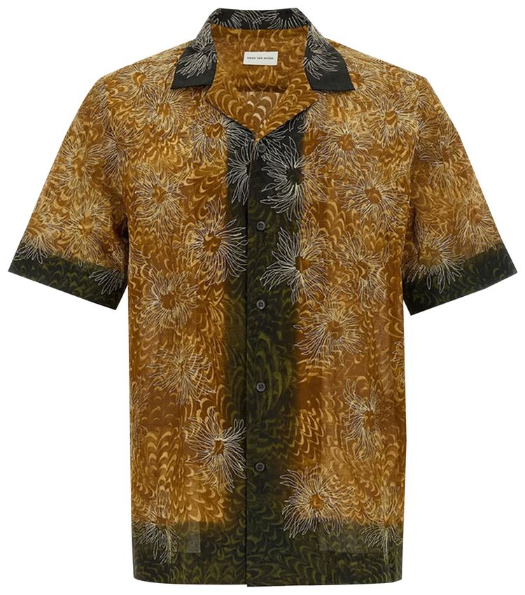 Dries Van Noten Carltone Embroidered Shirt Bronze