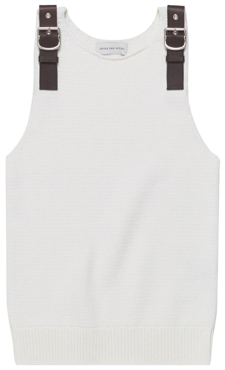 Dries Van Noten Strapped Tank Top Off White