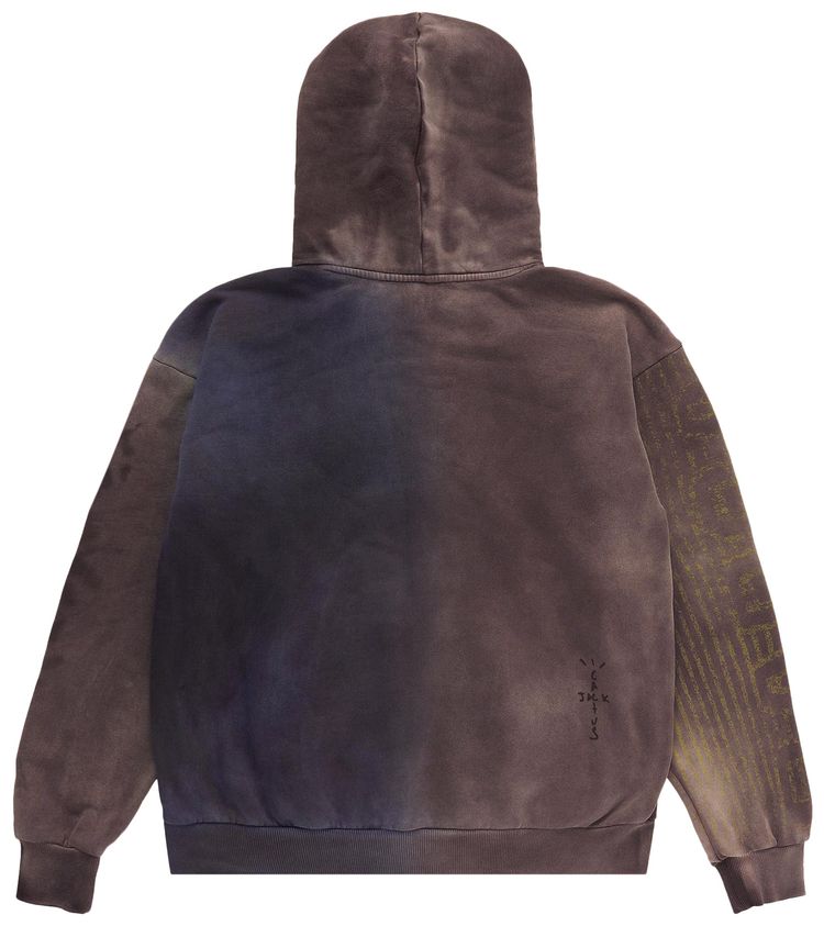 Nike FC Barcelona x Cactus Jack Split Dye Crest Hoodie Brown