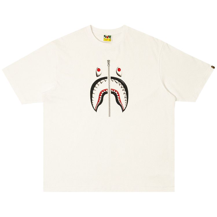 BAPE 3D Shark Relaxed Fit Tee White
