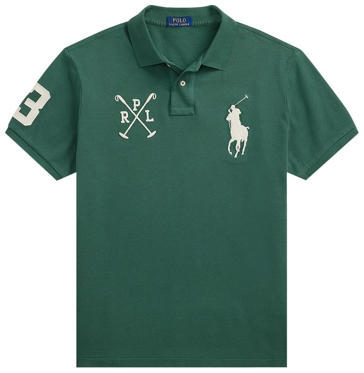 Polo Ralph Lauren Short Sleeve Basic Mesh Novelty Big Pony Polo Washed Forest