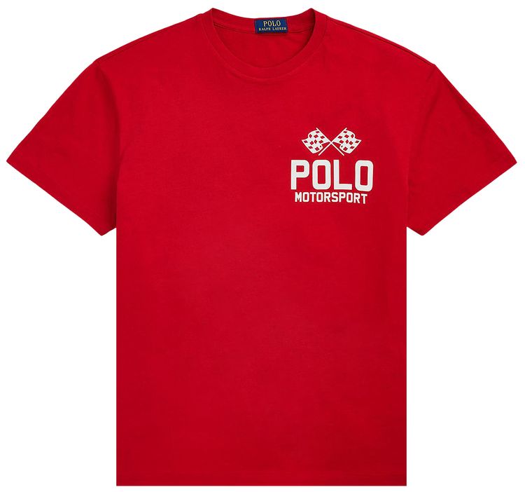 Polo Ralph Lauren Short Sleeve Uneven Jersey T Shirt Red