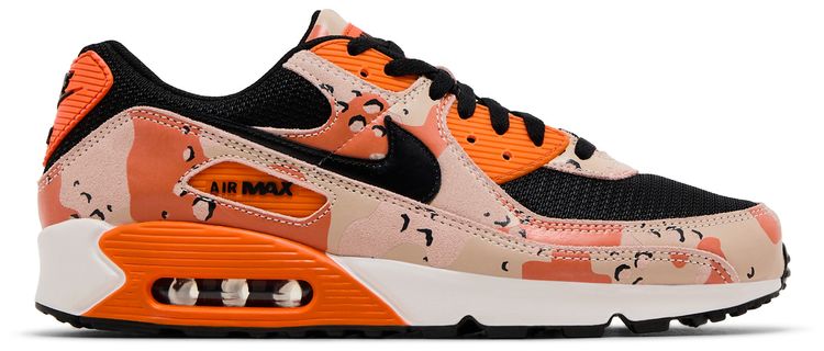 Nike Air Max 90 Premium Camo Pack   Bio Beige Safety Orange
