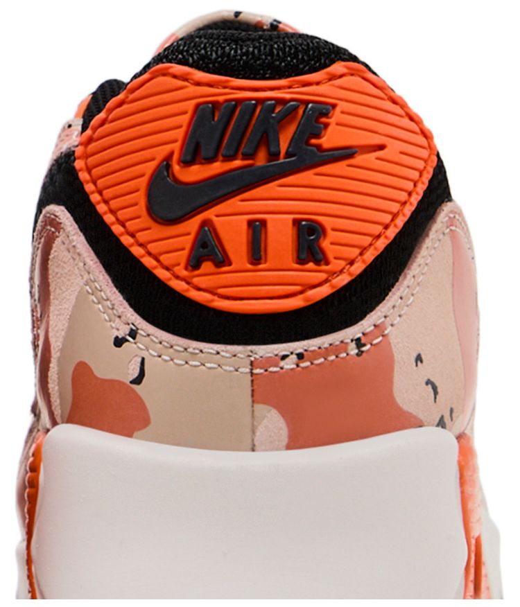 Nike Air Max 90 Premium Camo Pack   Bio Beige Safety Orange
