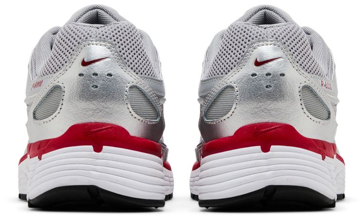 Nike P 6000 Metallic Silver Gym Red
