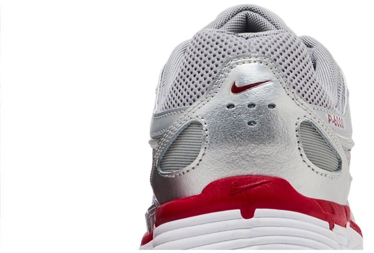 Nike P 6000 Metallic Silver Gym Red