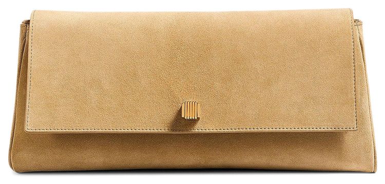 Khaite Audrey Clutch Wheat