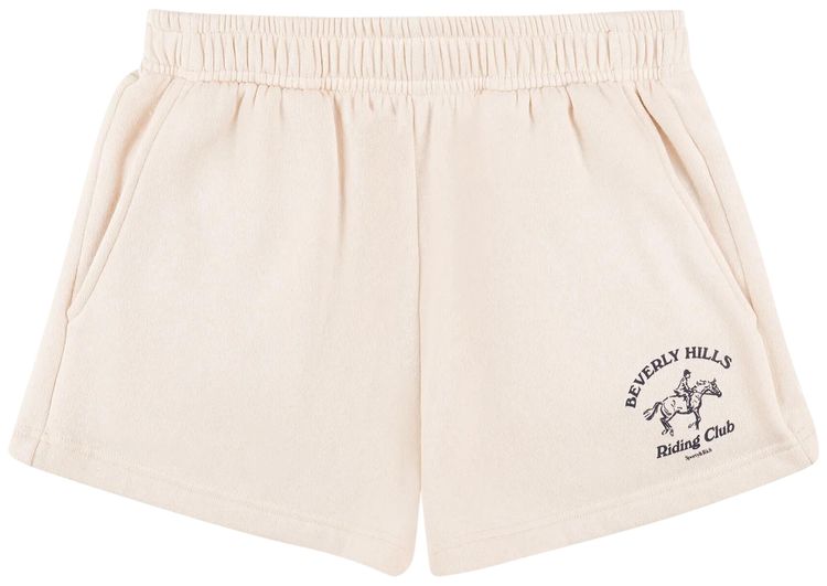 Sporty  Rich BH Riding Club Soft Disco Short Cream