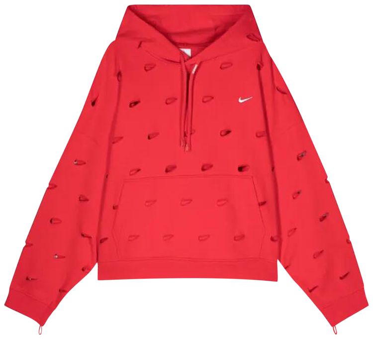 Nike x Jacquemus Swoosh Hoodie Asia Sizing Red