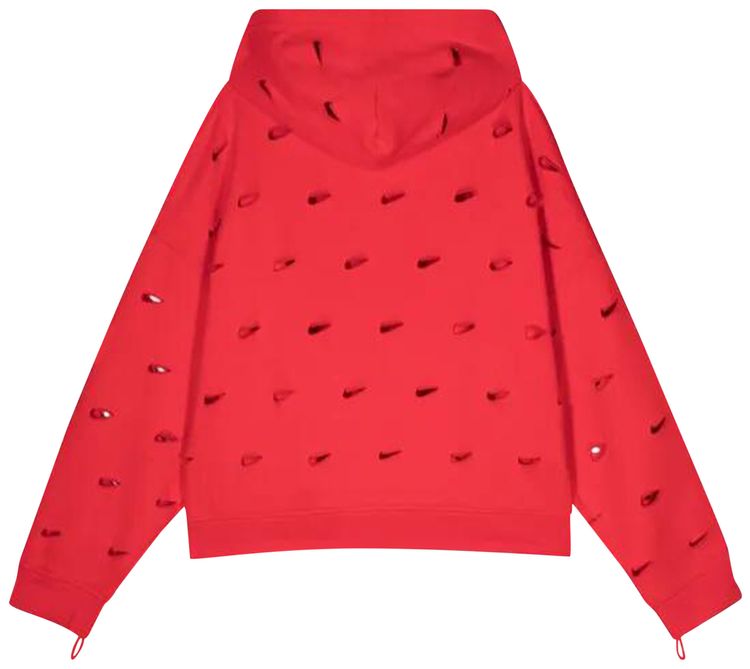 Nike x Jacquemus Swoosh Hoodie Asia Sizing Red