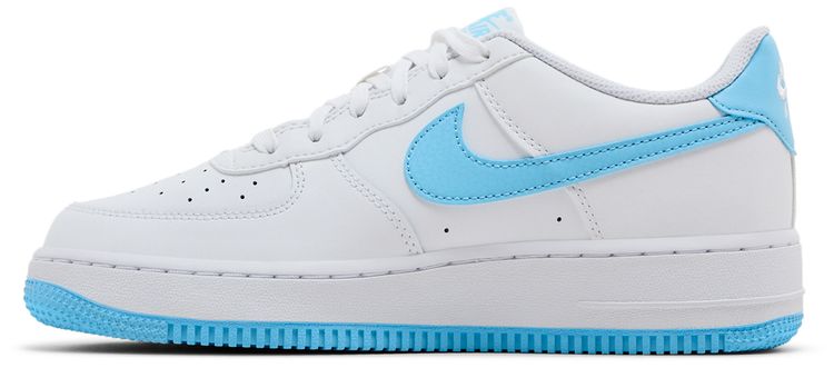 Nike Air Force 1 GS White Aquarius Blue