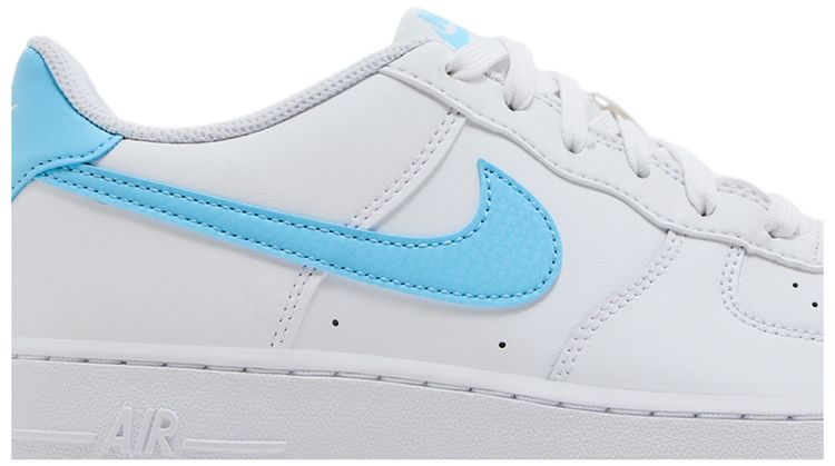 Nike Air Force 1 GS White Aquarius Blue