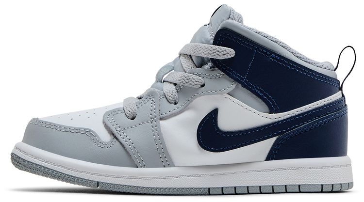 Air Jordan 1 Mid TD Wolf Grey Midnight Navy