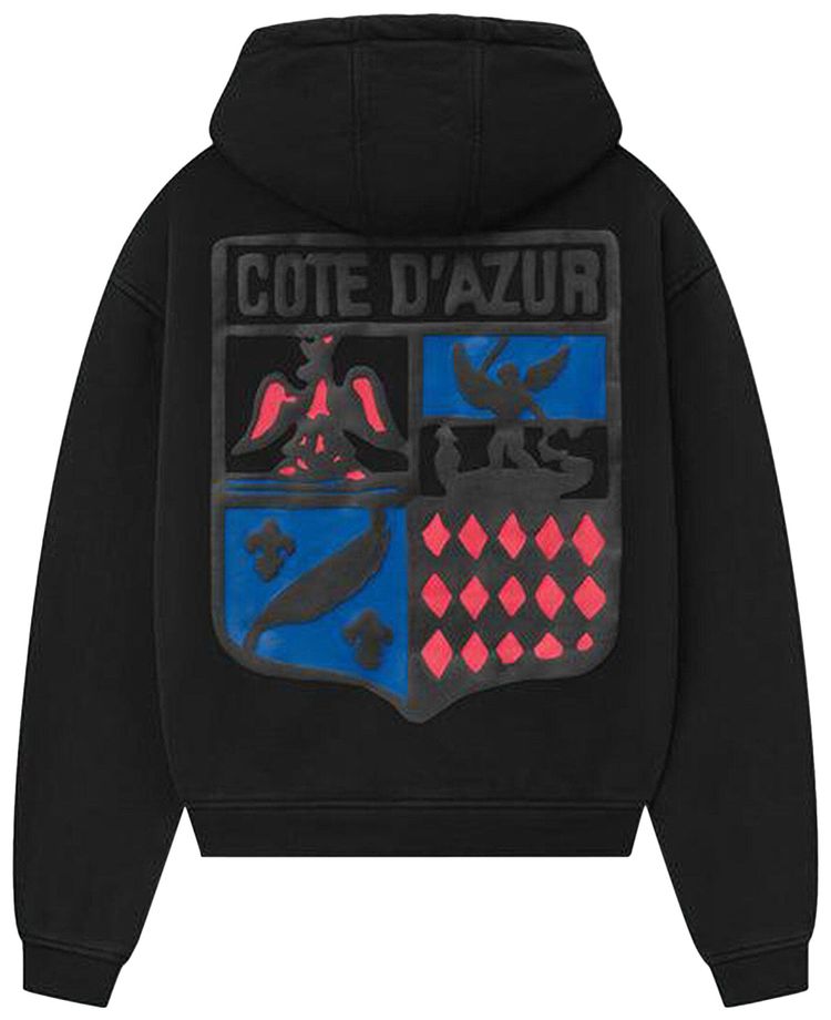 Rhude Cote DAzur Crest Hoodie Black