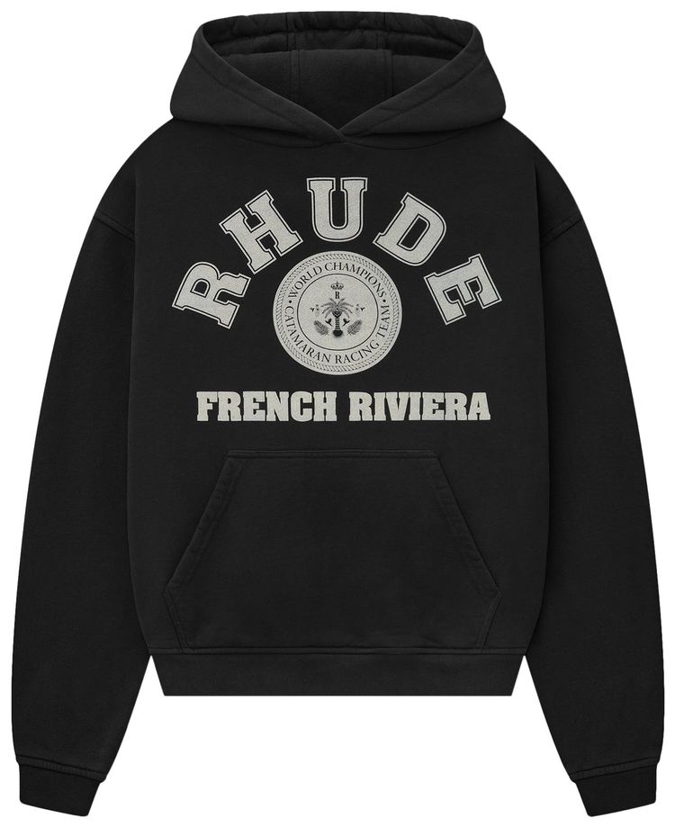 Rhude French Riviera Hoodie Vintage Black