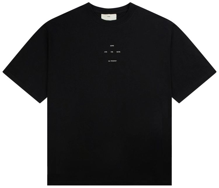 Song for the Mute Logo Oversized Tee Black