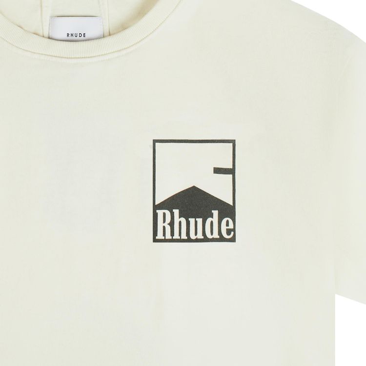 Rhude Chevron Tee Vintage White
