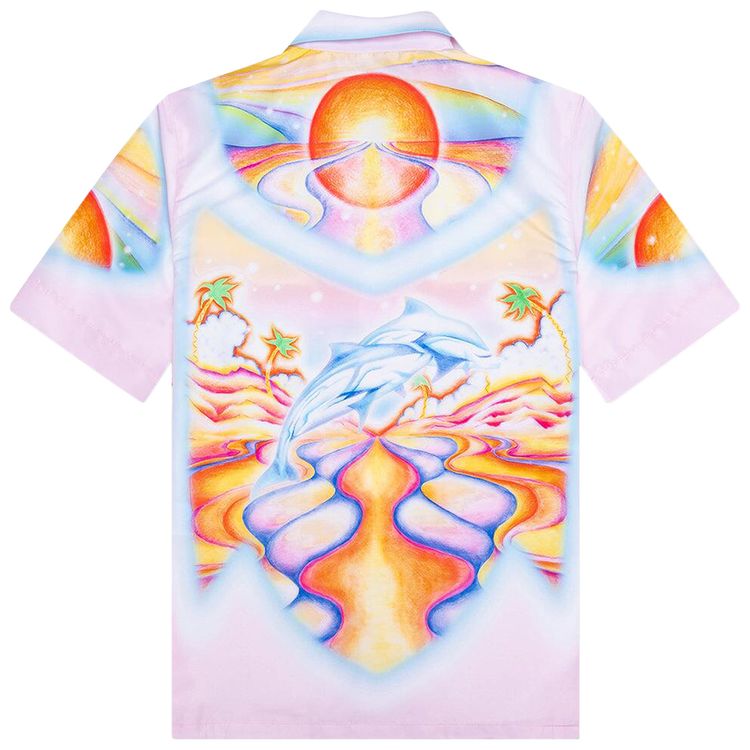 Casablanca Psychedelic Nirvana Swim Shirt Multicolor