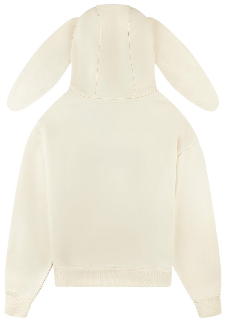 Charles Jeffrey Loverboy Patch Rabbit Ears Hoodie Ecru