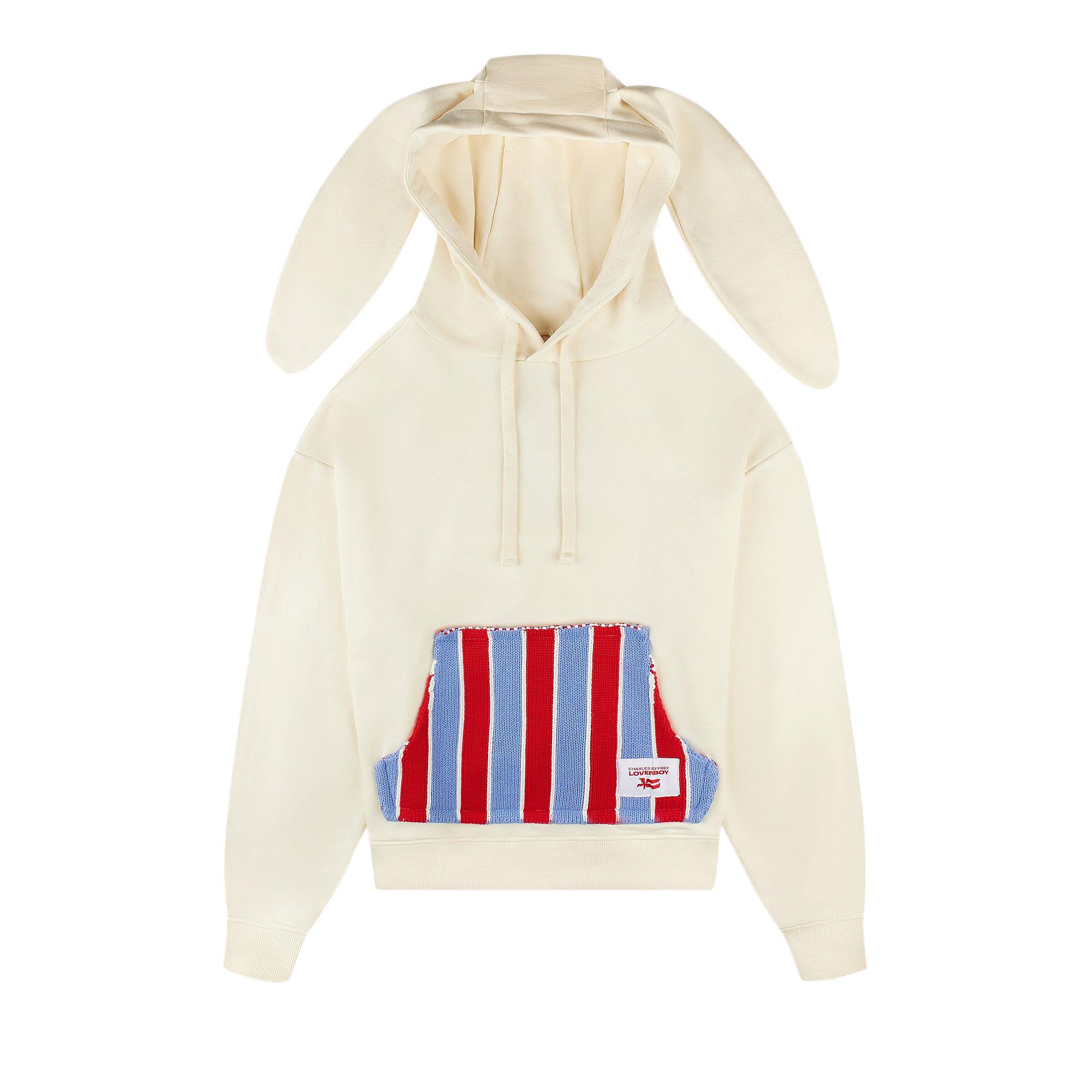 国内発送■CHARLES JEFFREY LOVERBOY■PATCH EARS HOODY Charles Jeffrey Loverboy Patch Ears Hoodie | Blue | FARFETCH OM
