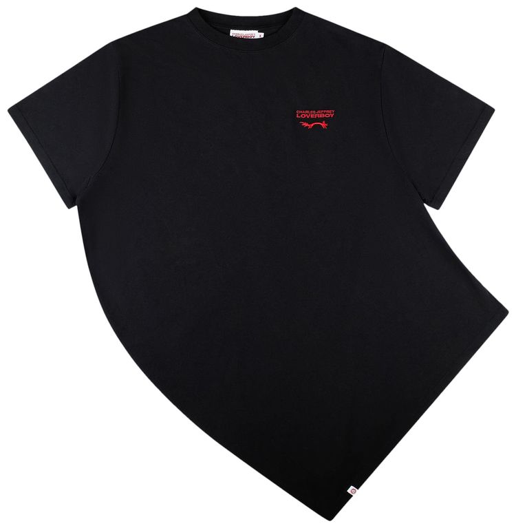 Charles Jeffrey Loverboy Topsy Turvy Tee Black