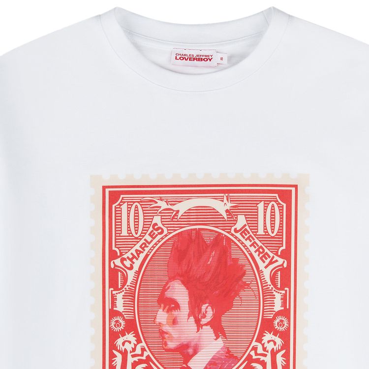 Charles Jeffrey Loverboy Turn Up Tee White