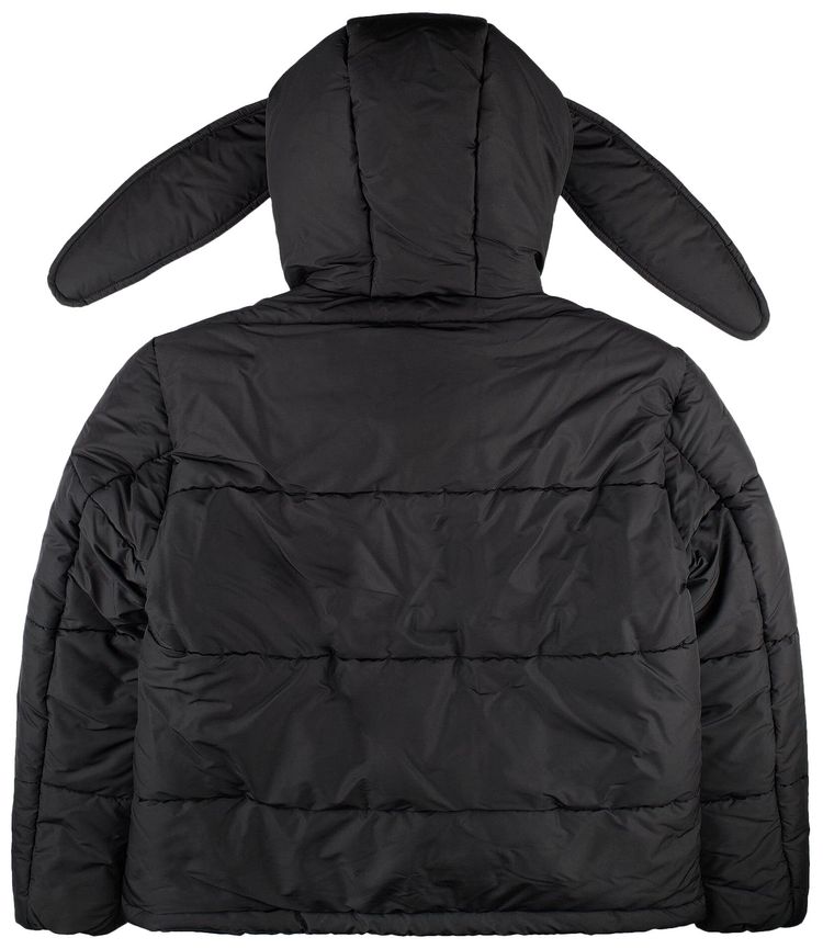 Charles Jeffrey Loverboy Bunny Puffer Jacket Black