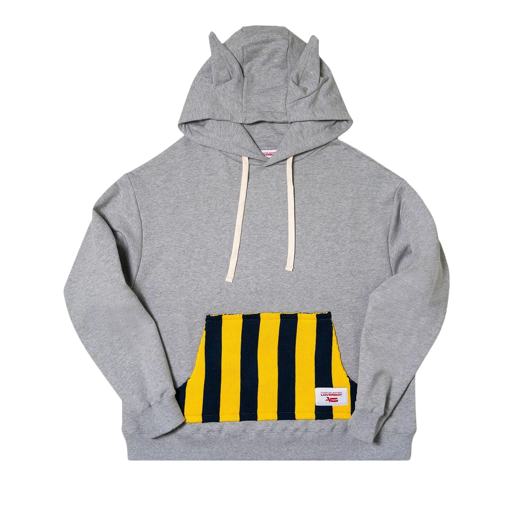 l*l様 CHARLESJEFFREYLOVERBOYChunkyRabbitB Buy Charles Jeffrey Loverboy Patch Rabbit Ears Hoodie 'Grey