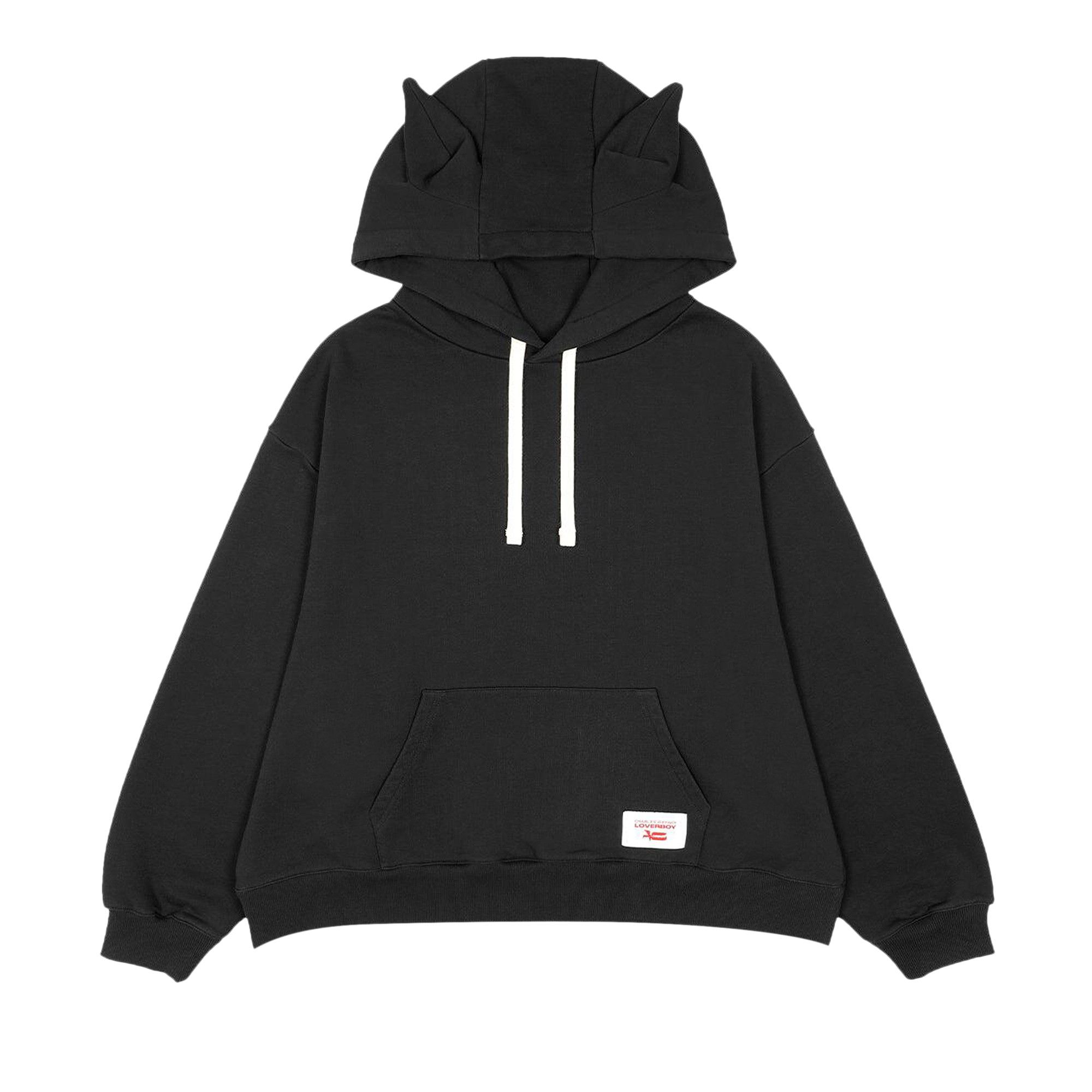 Buy Charles Jeffrey Loverboy Label Ears Hoodie 'Black' - 41100101