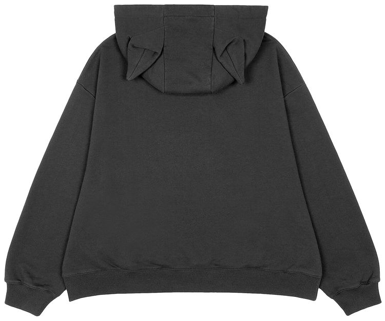 Charles Jeffrey Loverboy Label Ears Hoodie Black